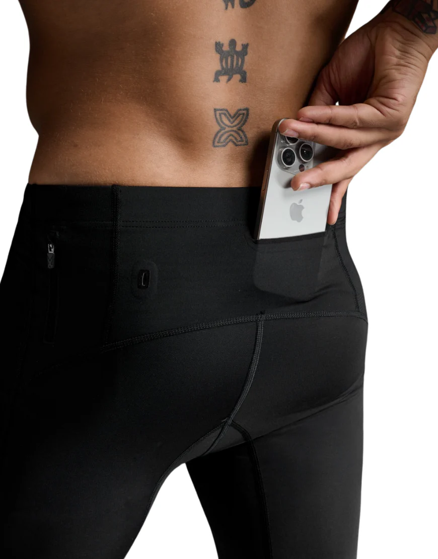 Men's 2XU Light Speed Compression Tights :Black | Gold - Image 4