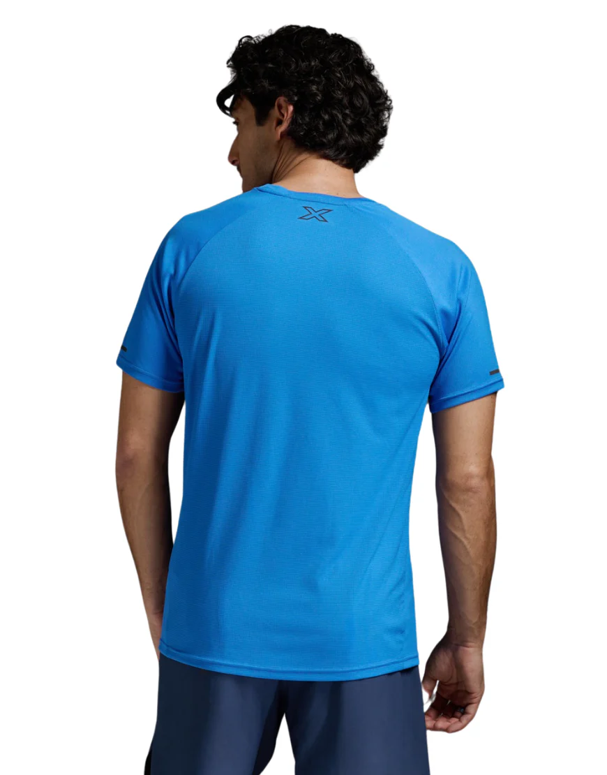 Men's 2XU Aero Running Tee :Nebula | Black - Image 2