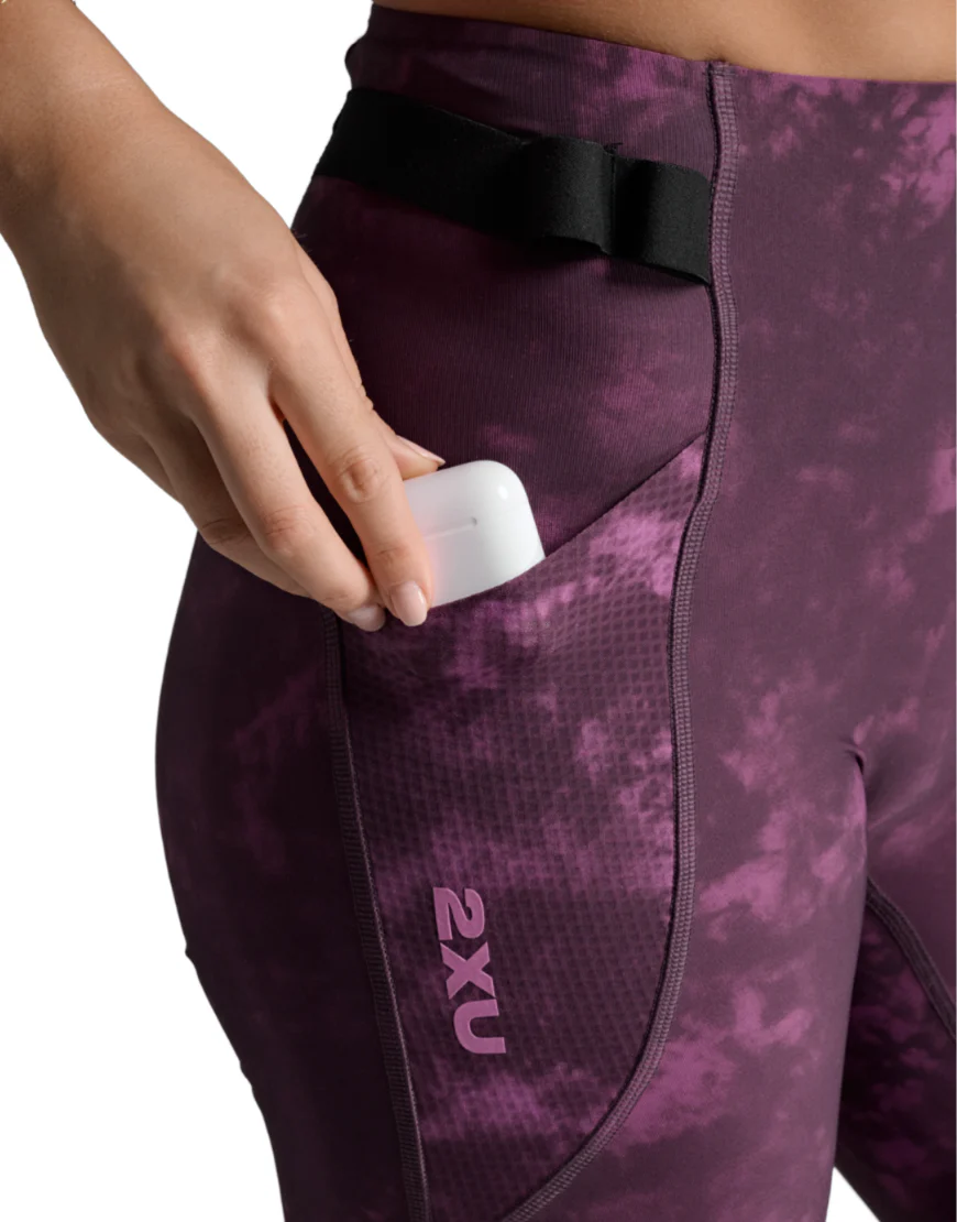 Women's Aero Mesh Hi-Rise Compression Tights :Scatter Port - Image 4