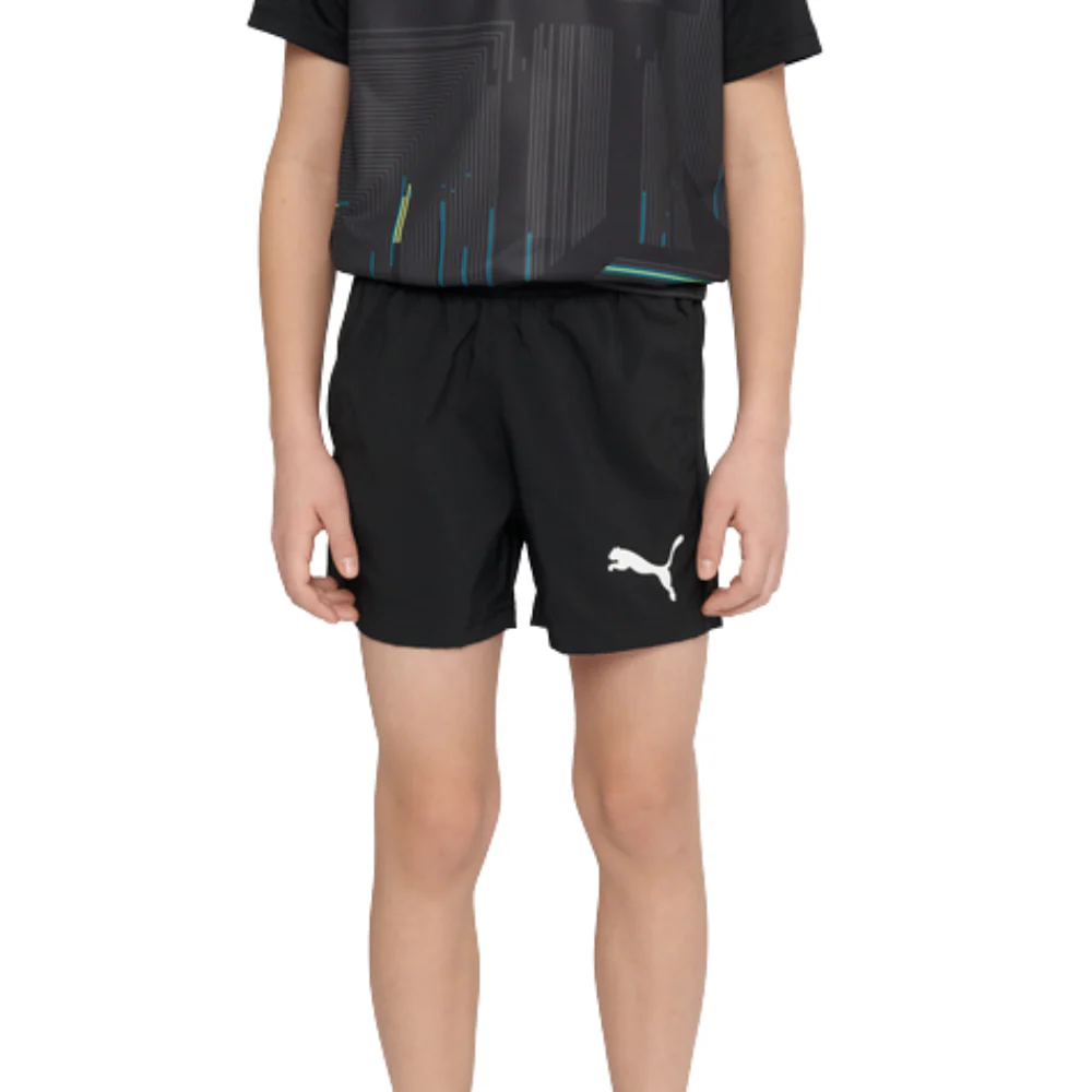 Kids' Active Woven Shorts :Black - Image 3