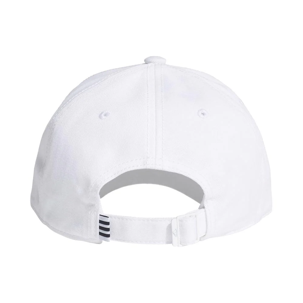 Adidas 3 Stripes Twill Cap :White - Image 3