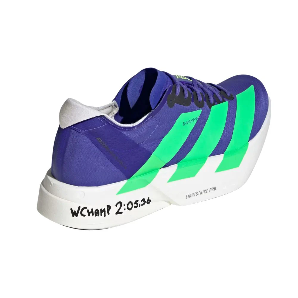 Adizero Adios Pro 4 Men's :Sonic Ink | Screaming Green - Image 4