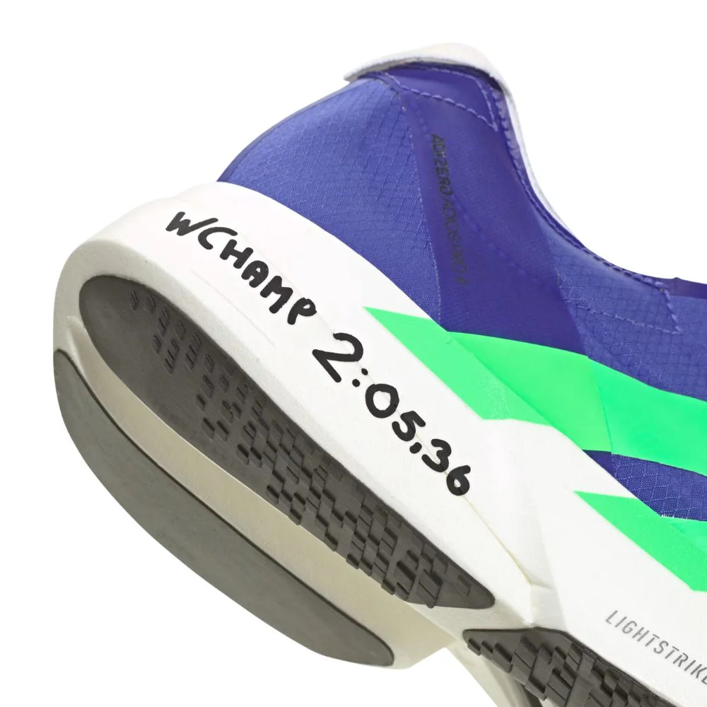 Adizero Adios Pro 4 Men's :Sonic Ink | Screaming Green - Image 6