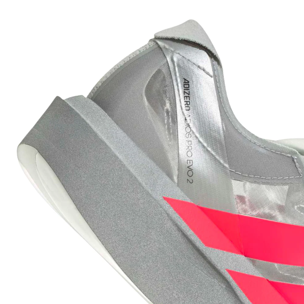 Adizero Adios Pro Evo 2 :Silver Metallic | Lucid Red - Image 3