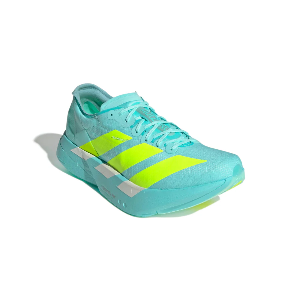 Adizero Adios 9 Women's :Semi Flash Aqua | Lucid Lemon - Image 2