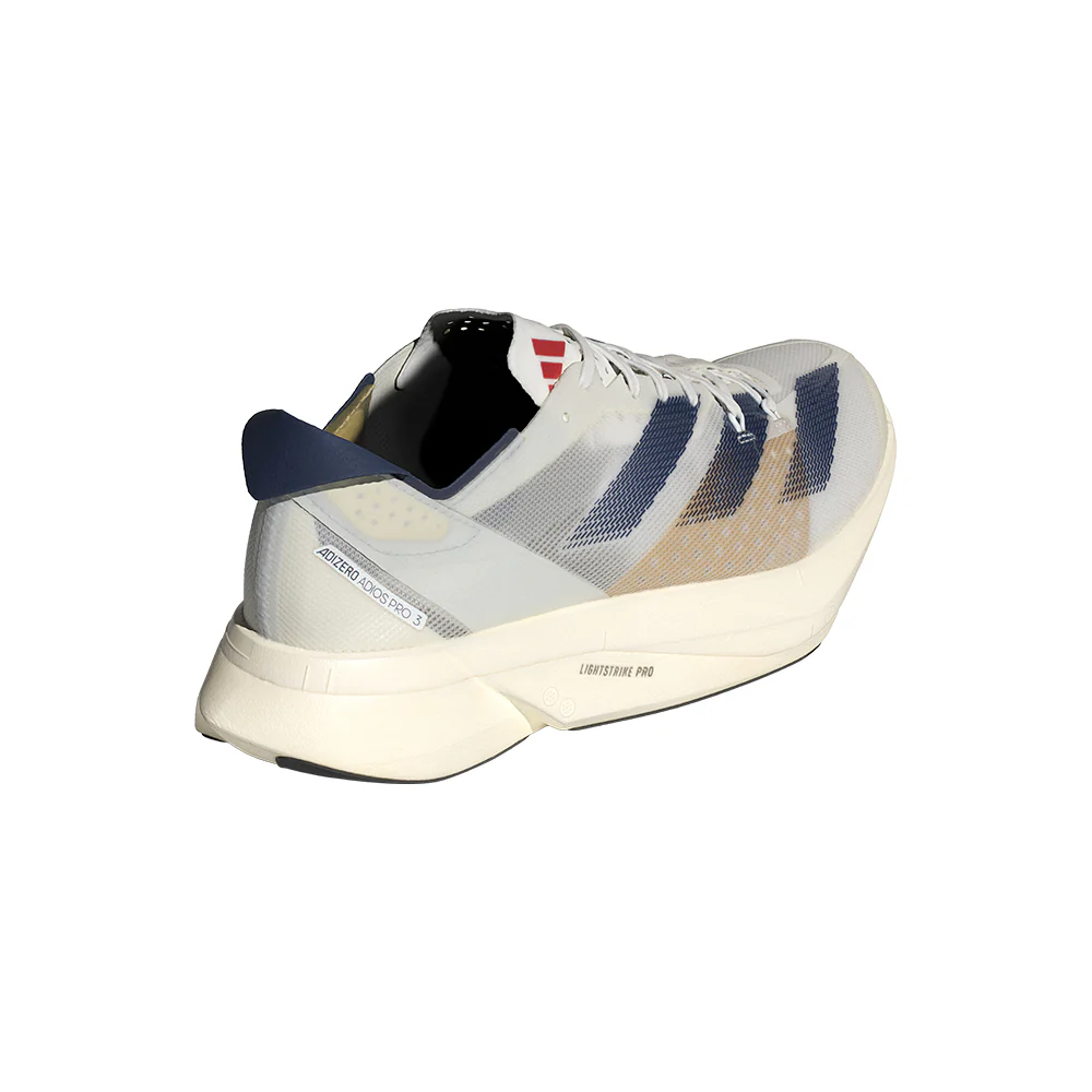Adizero Adios Pro 3 Men's :Cloud White | Dark Blue - Image 4