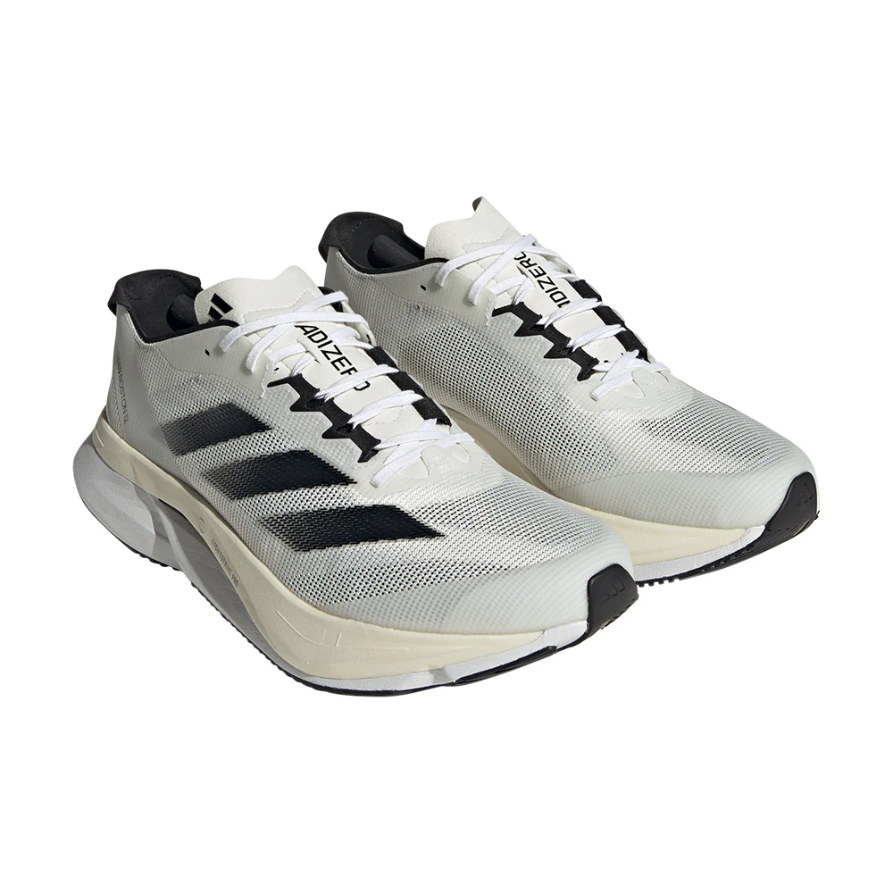 Adizero Boston 12 Men's :Cloud White | Core Black - Image 2