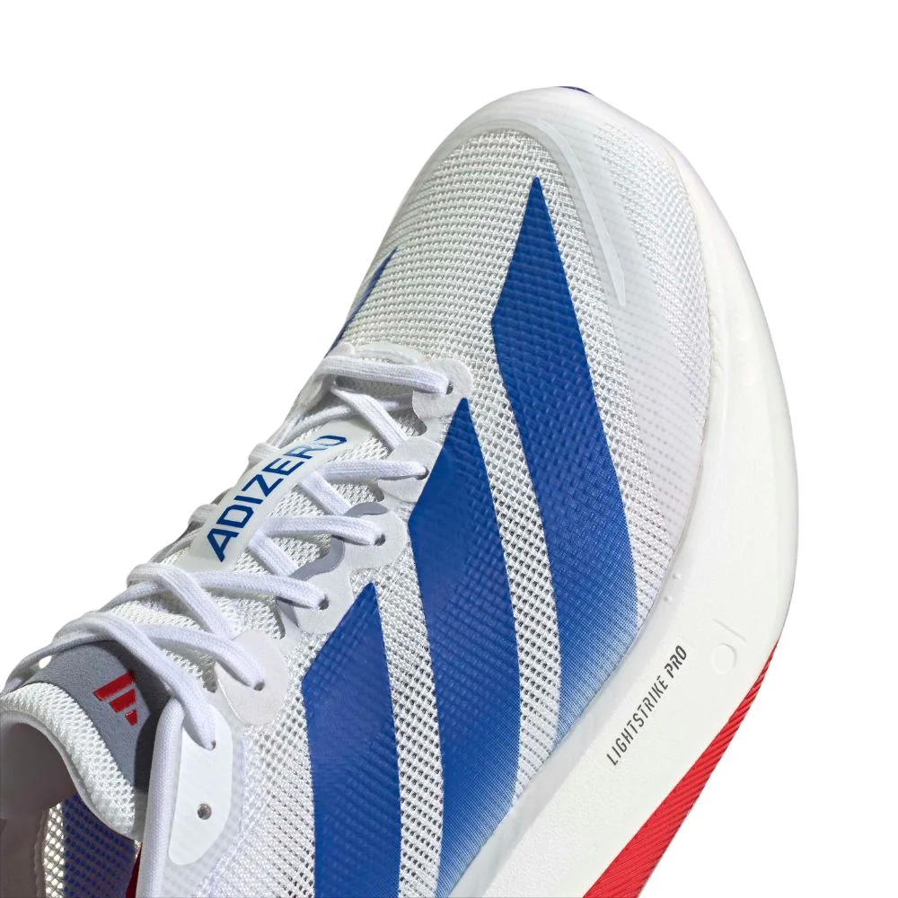 Adizero Boston 13 Men's :Cloud White | Royal Blue - Image 7