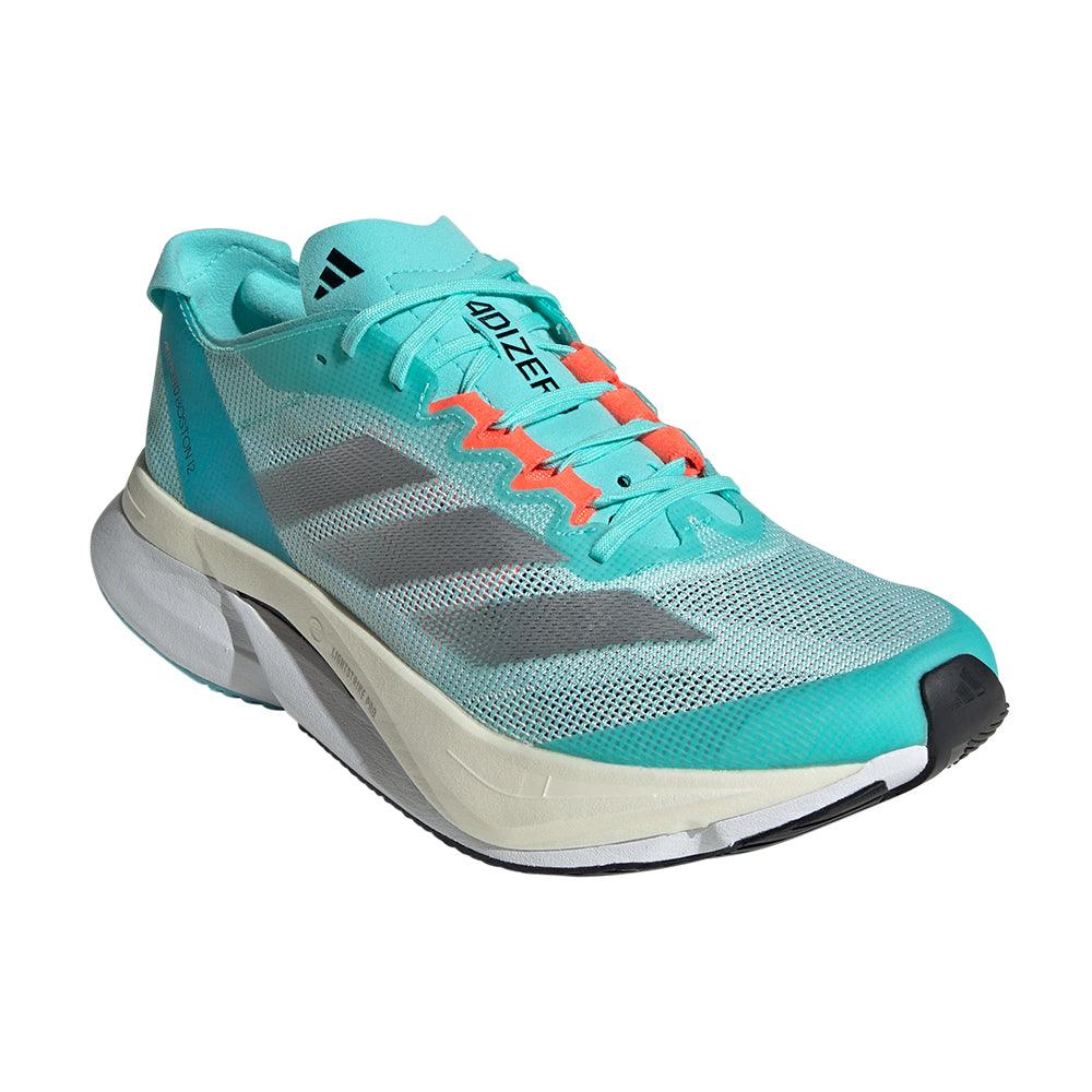 Adizero Boston 12 Women's :Flash Aqua | Silver Metallic - Image 2