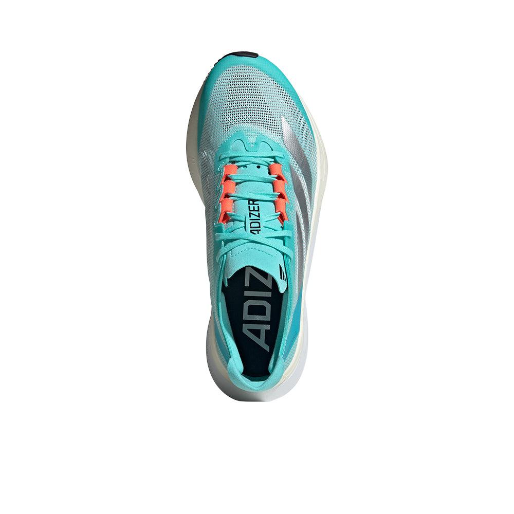 Adizero Boston 12 Women's :Flash Aqua | Silver Metallic - Image 3