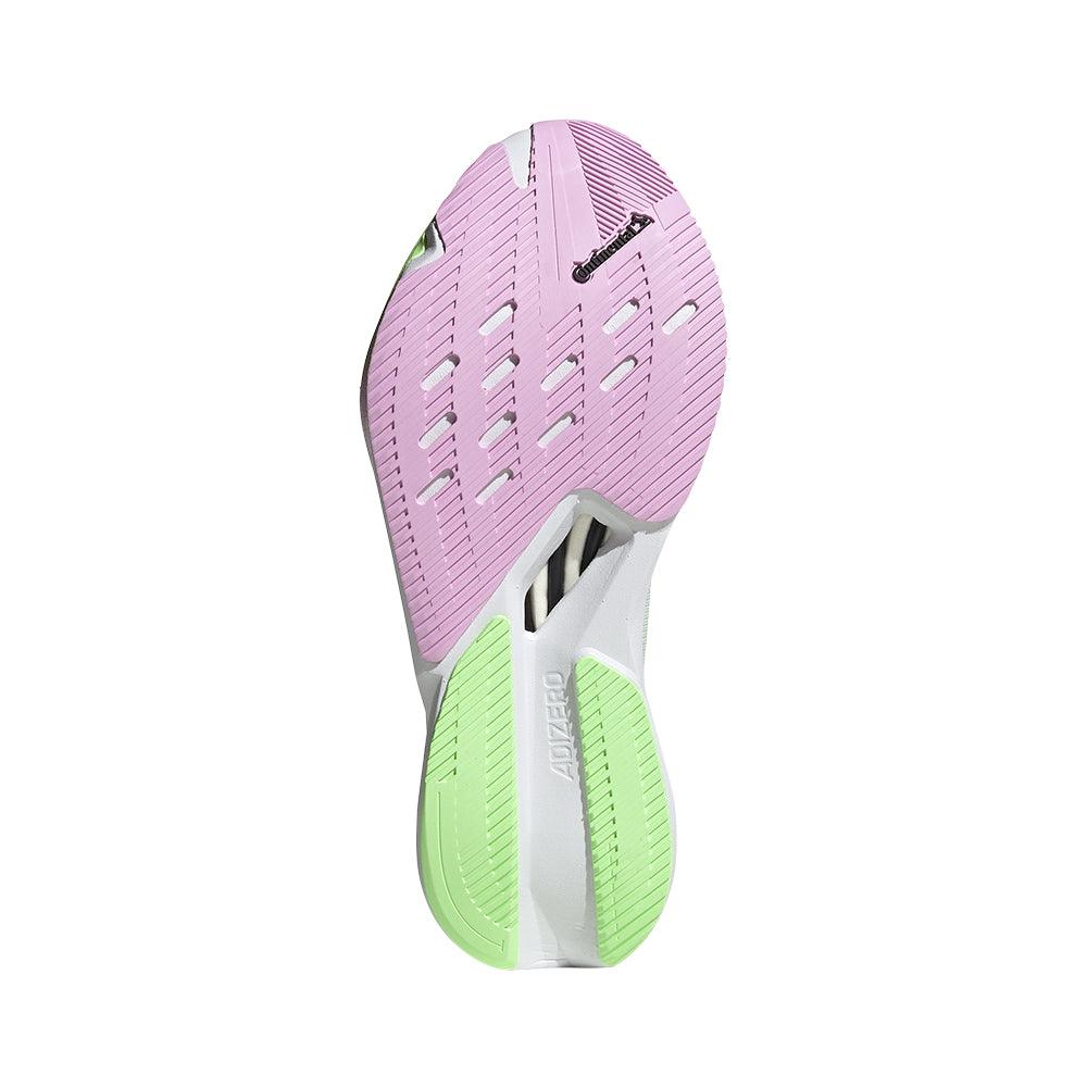 Adizero Boston 12 Women's :Cloud White | Green Spark - Image 5