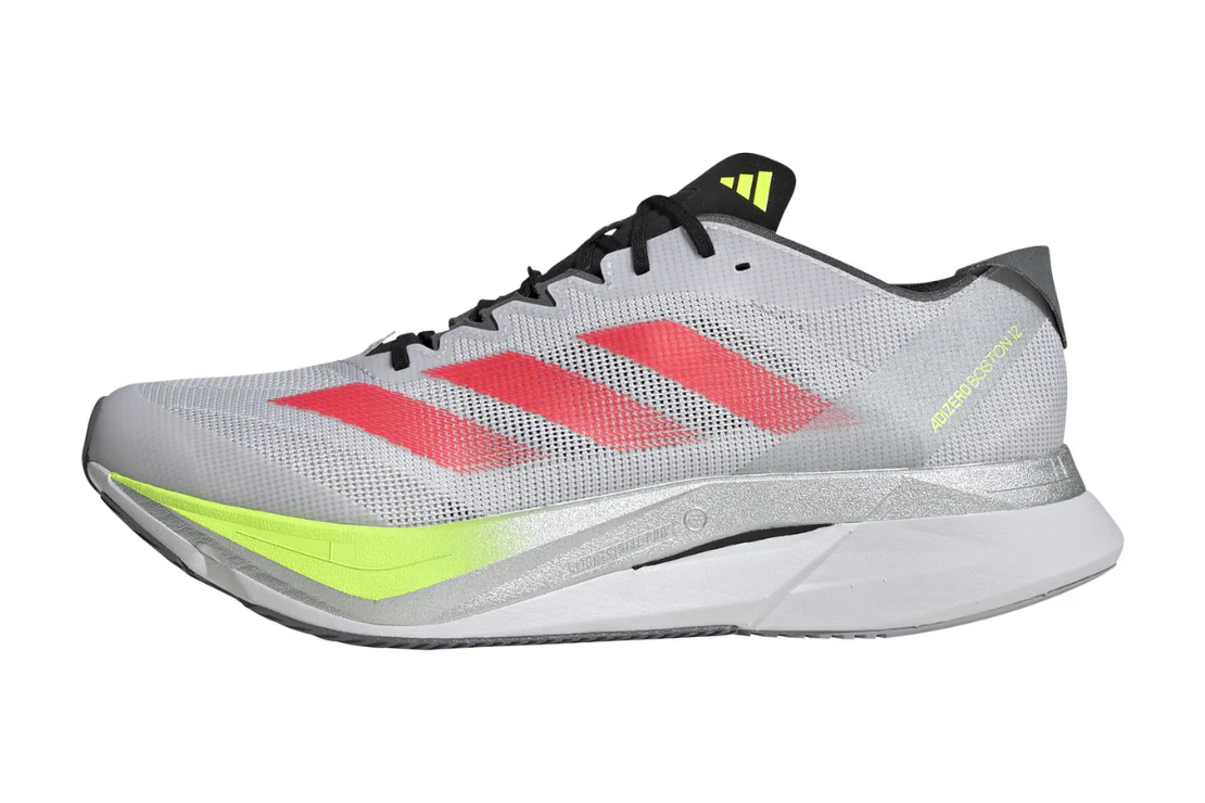 Adizero Boston 12 Men's :Dash Grey | Lucid Red