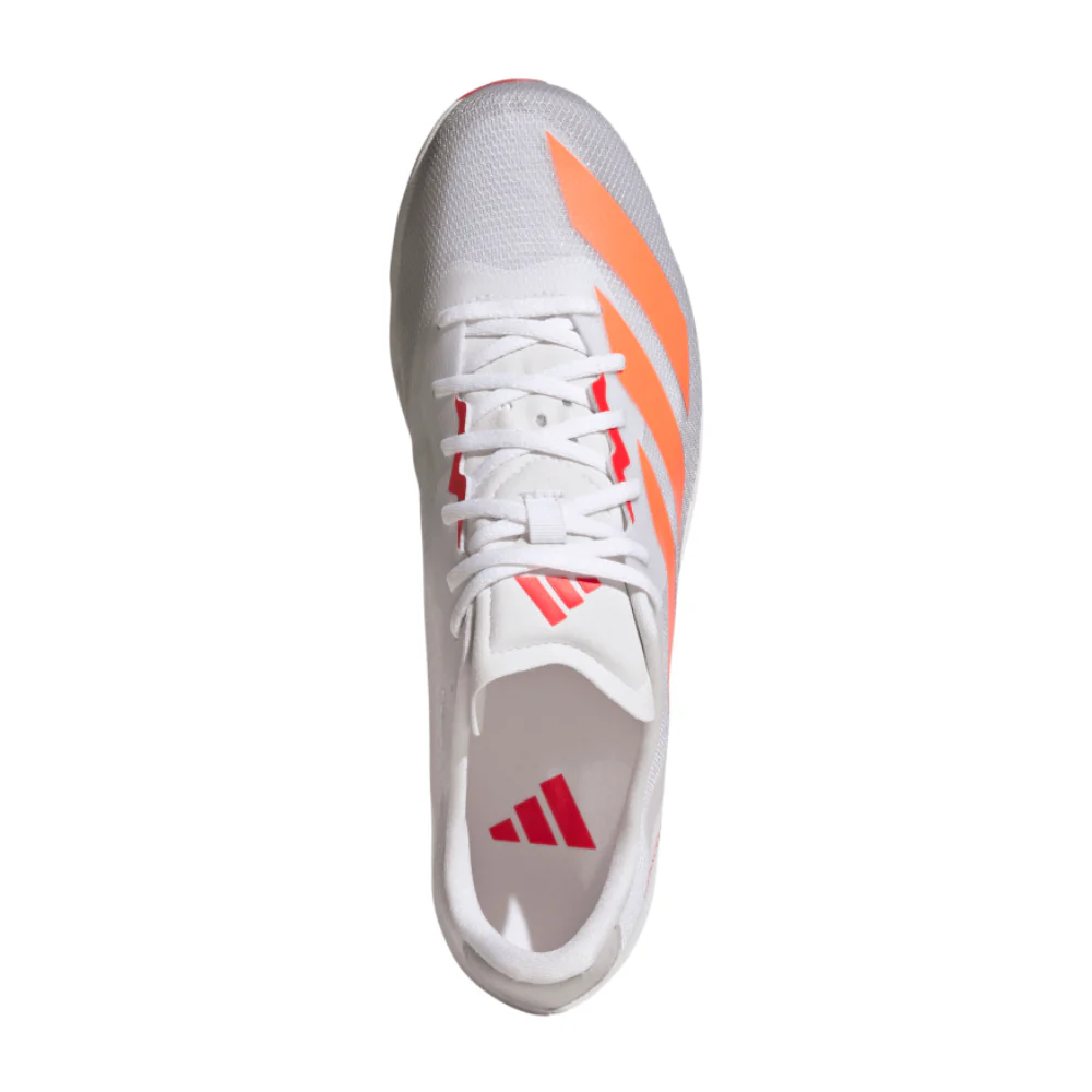 Adizero Distancestar All Genders' :Cloud White | Lucid Orange - Image 3