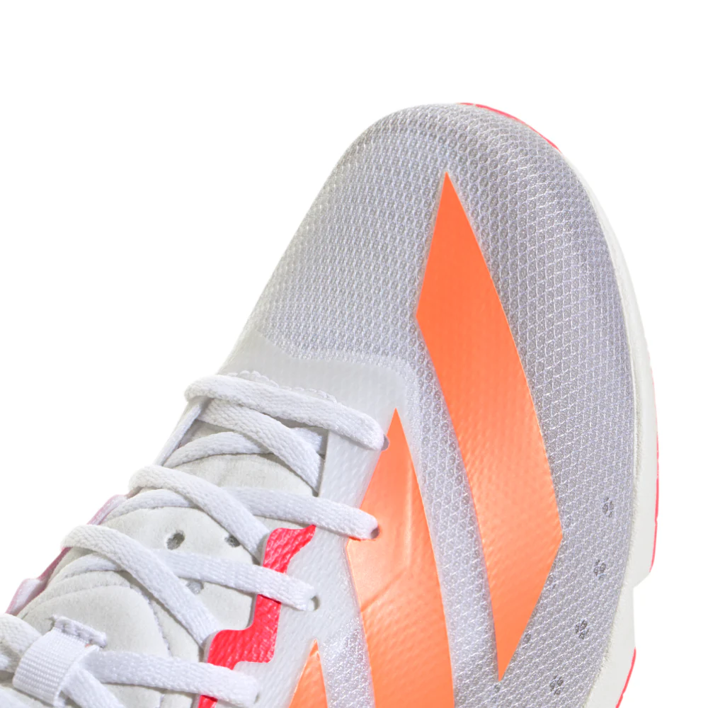 Adizero Distancestar All Genders' :Cloud White | Lucid Orange - Image 4