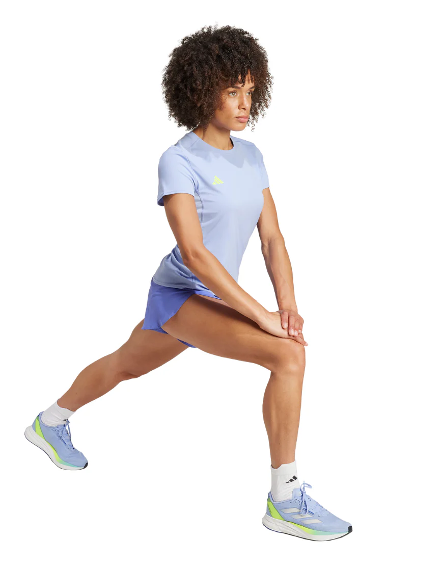 Women's Adizero Essentials Running Tee :Blue Spark - Image 3