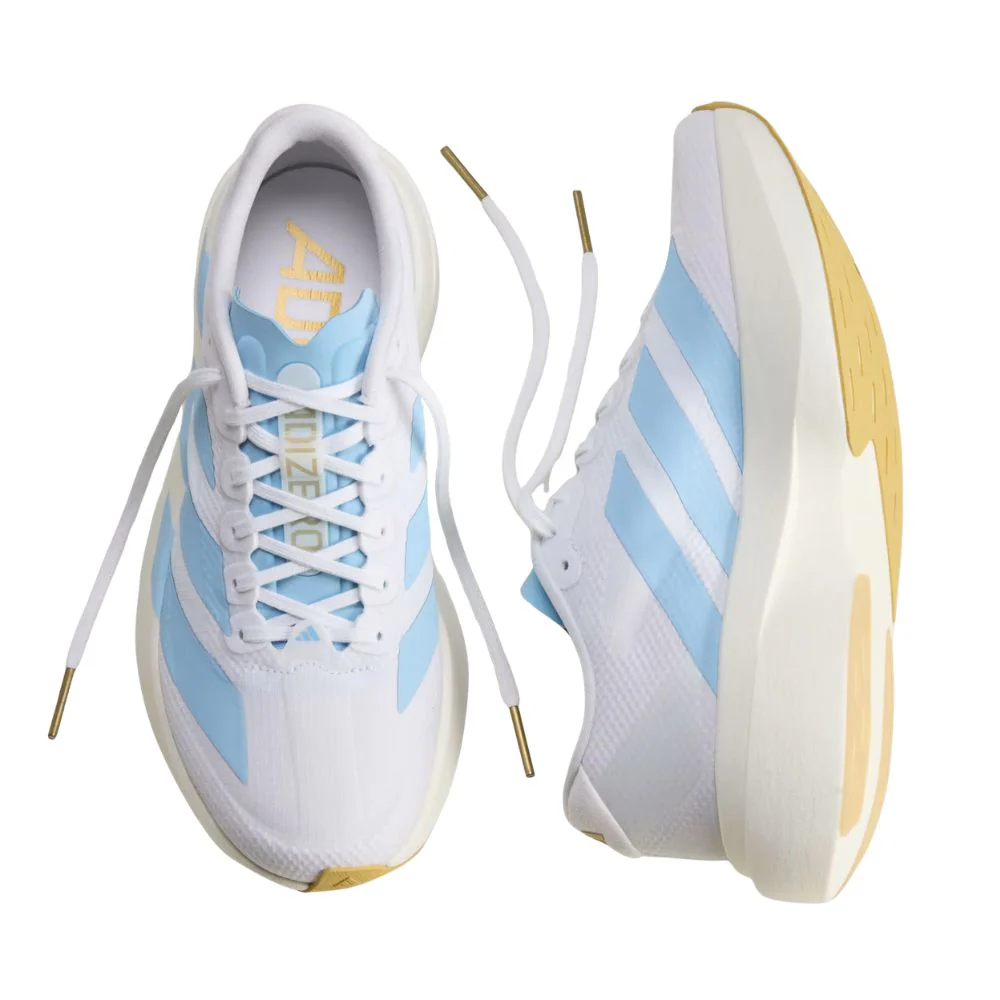Adizero Evo SL Woven Women's :Cloud White | Clear Blue - Image 4
