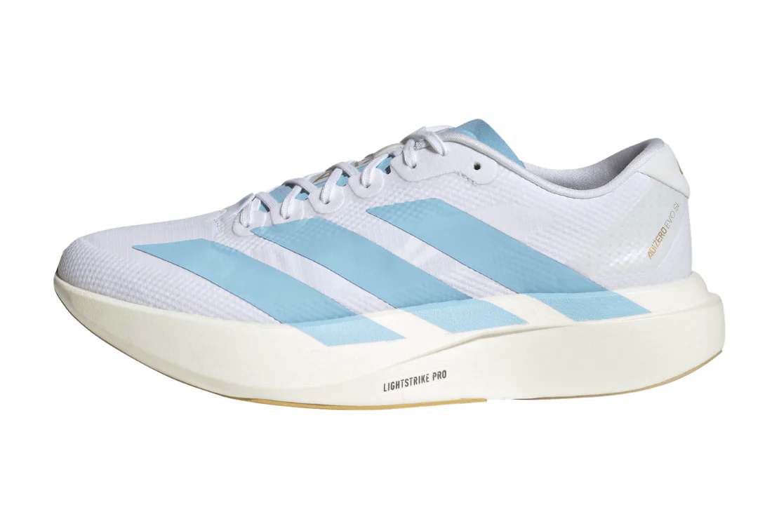 Adizero Evo SL Men's :Cloud White | Clear Blue