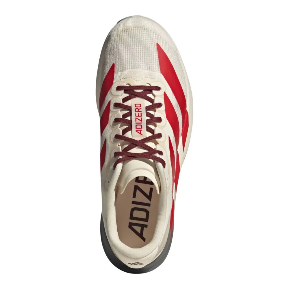 Adizero Evo SL Men's  :Wonder White | Better Scarlet - Image 2