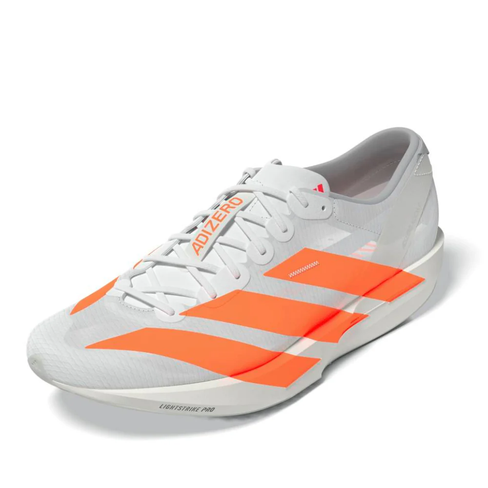Adizero Adios 9 Men's :Cloud White | Lucid Orange - Image 2