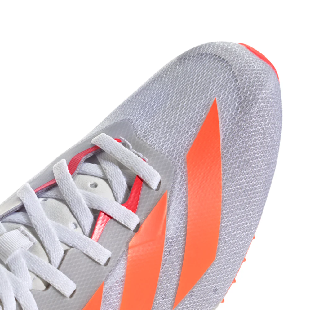 Adizero Sprintstar All Genders' :Cloud White | Lucid Orange - Image 4