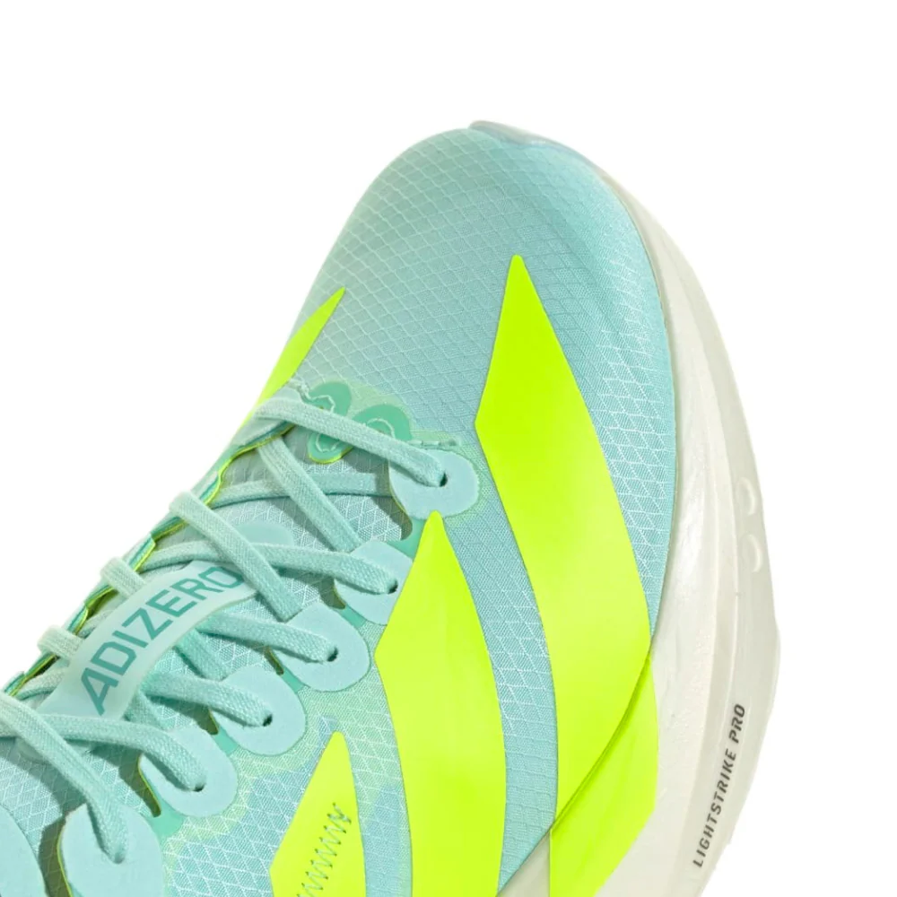Adizero Takumi Sen 10 Women's :Semi Flash Aqua | Lucid Lemon - Image 2