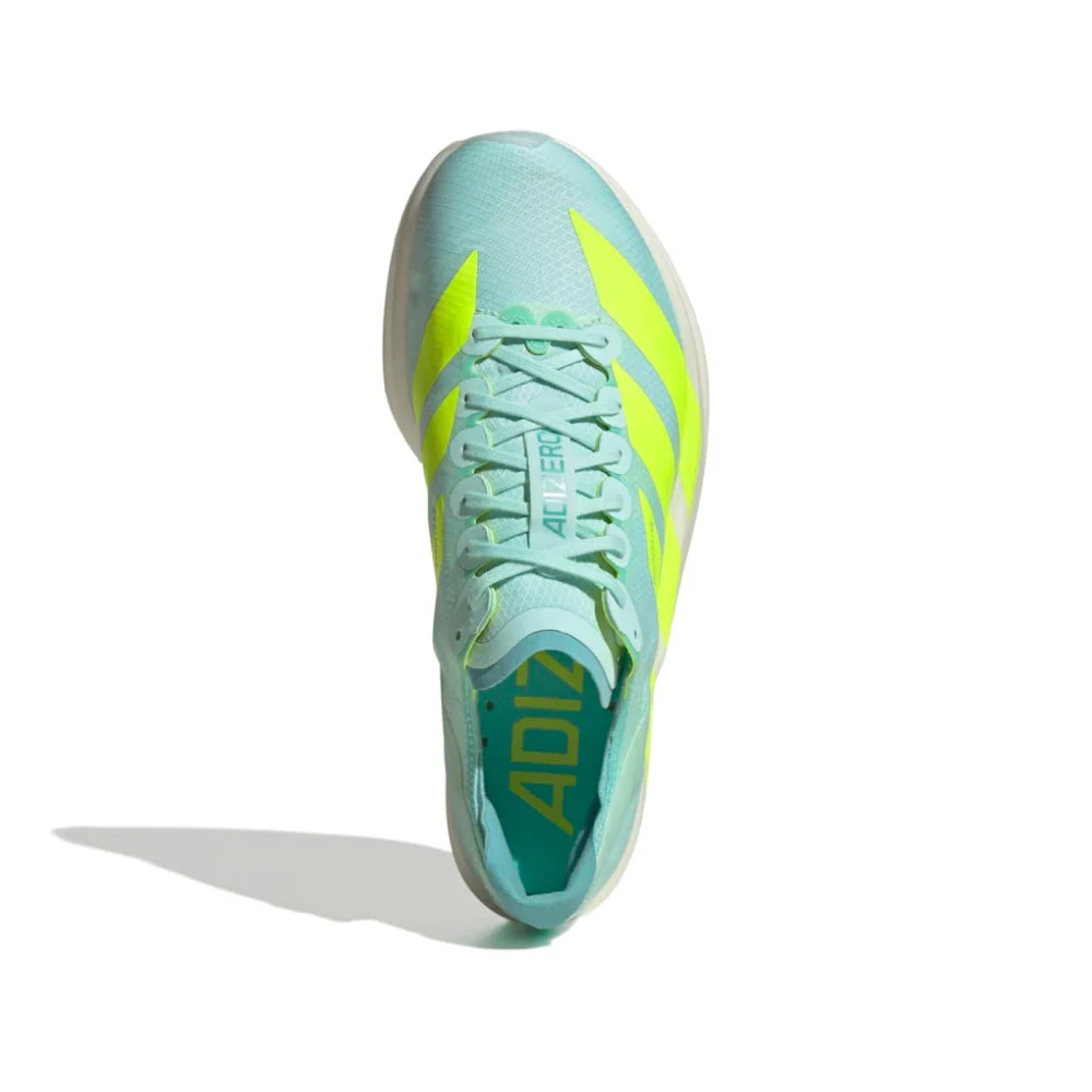 Adizero Takumi Sen 10 Women's :Semi Flash Aqua | Lucid Lemon - Image 3