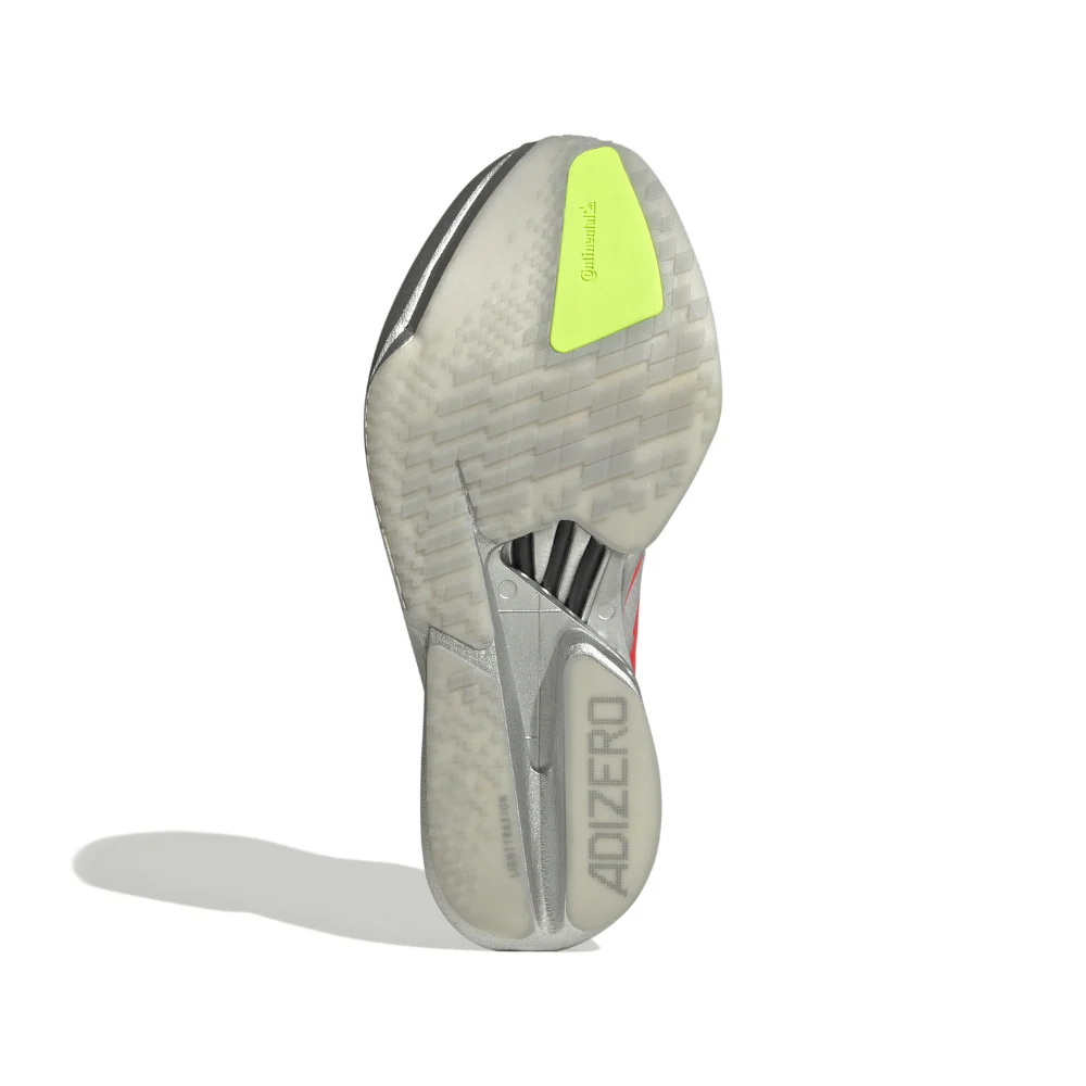 Adizero Adios Pro 4 Women's :Grey | Lucid Red - Image 4
