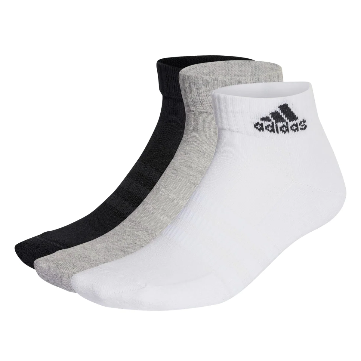Adidas Cushioned Sportswear Ankle Socks (3 Pack | 3 Colours) - Image 2