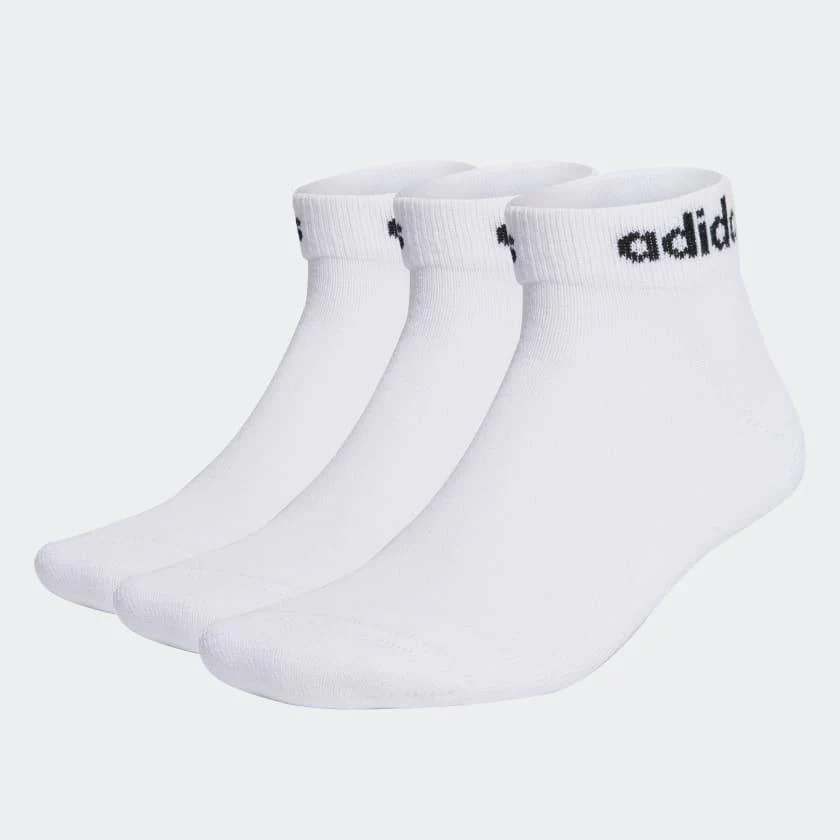 Adidas Linear Ankle Cushioned Socks (3 Pairs | 2 Colours) - Image 2