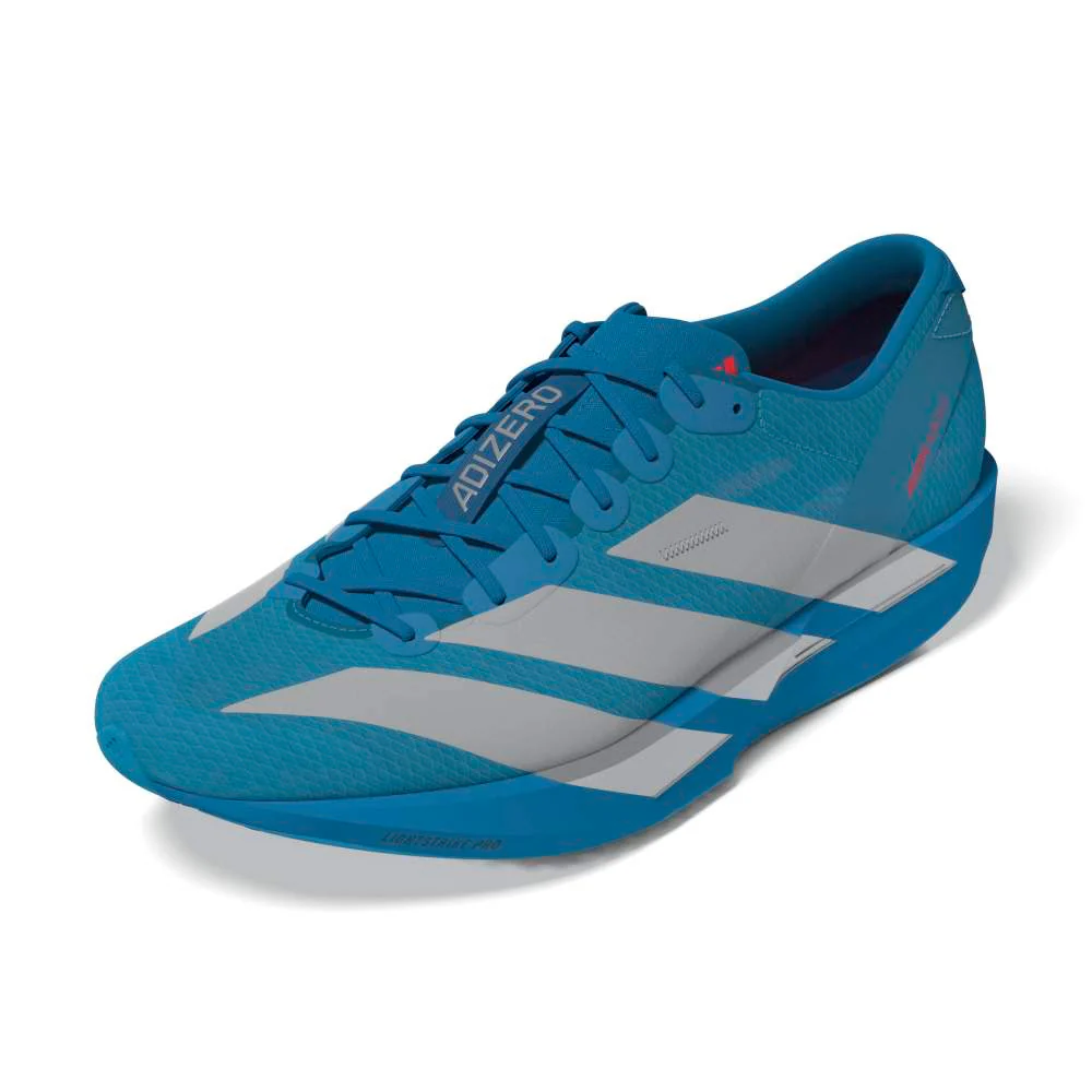 Adizero Adios 9 Men's :Silver Metallic | Lucid Red - Image 2