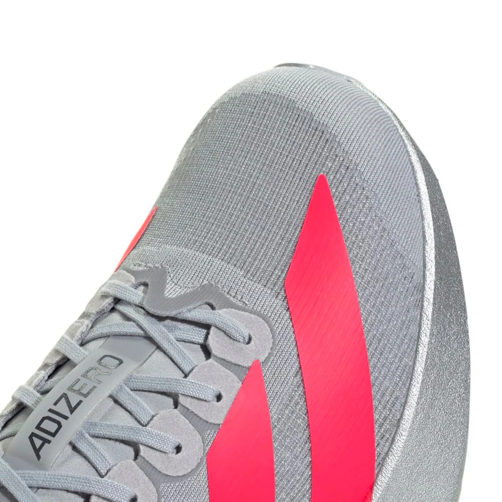 Adizero Evo SL Men's :Silver Metallic | Lucid Red - Image 2