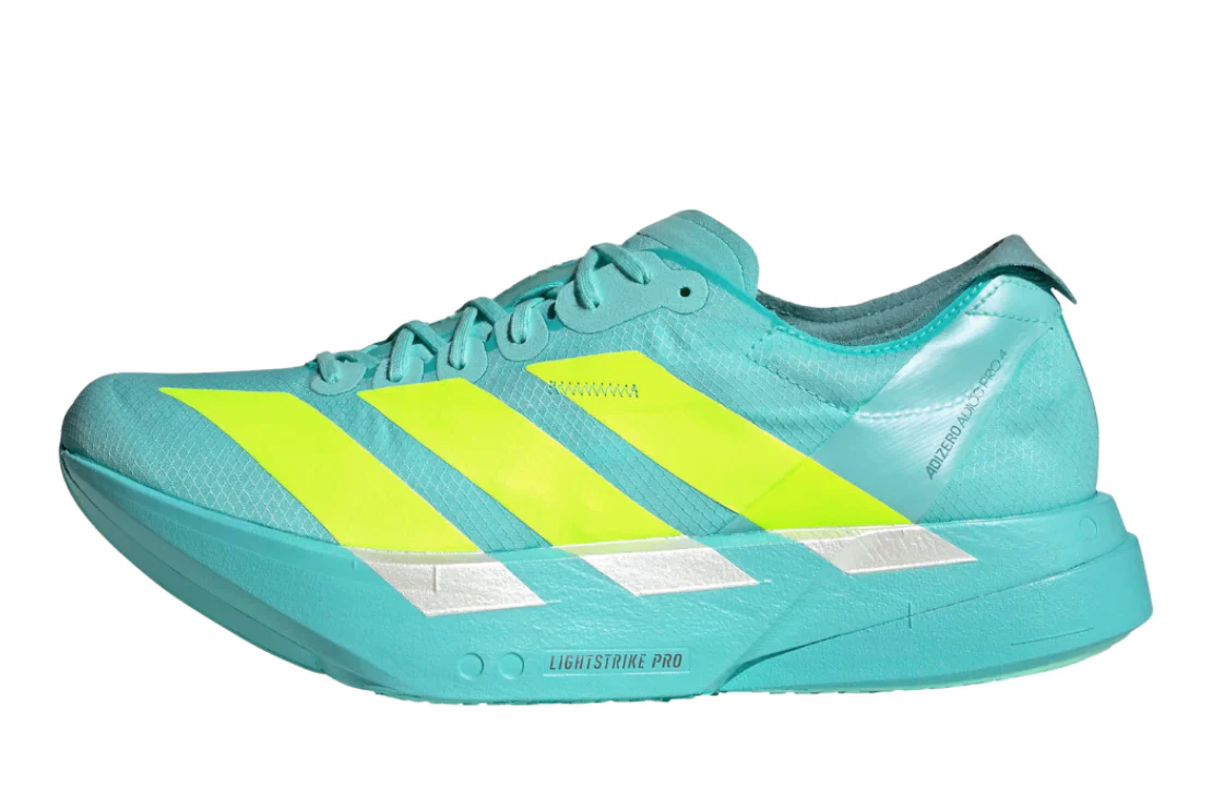 Adizero Adios Pro 4 Men's :Flash Aqua | Lucid Lemon