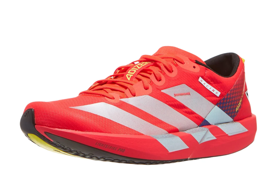 Adizero Adios 9 Men's :Lucid Red | Cloud White - Image 2