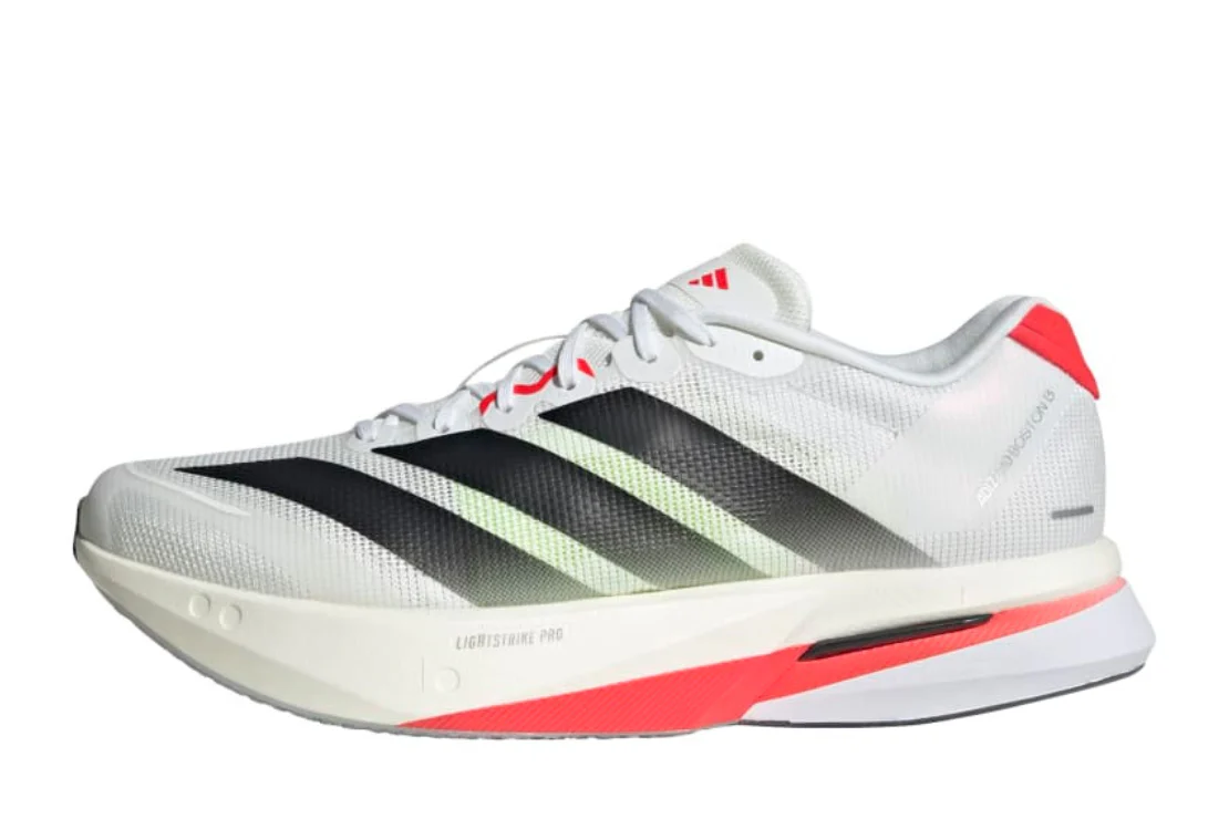 Adizero Boston 13 Men's :Cloud White | Lucid Red