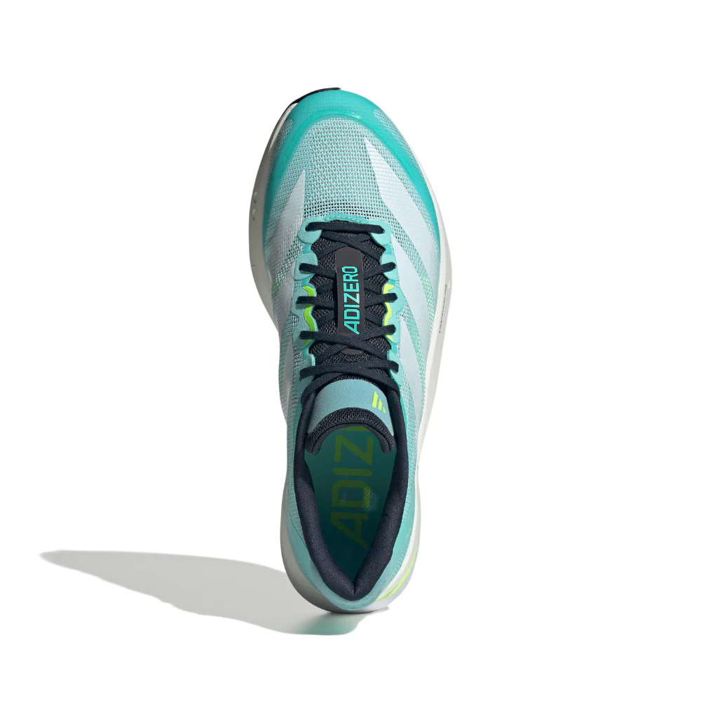 Adizero Boston 13 Men's :Flash Aqua | Cloud White - Image 3