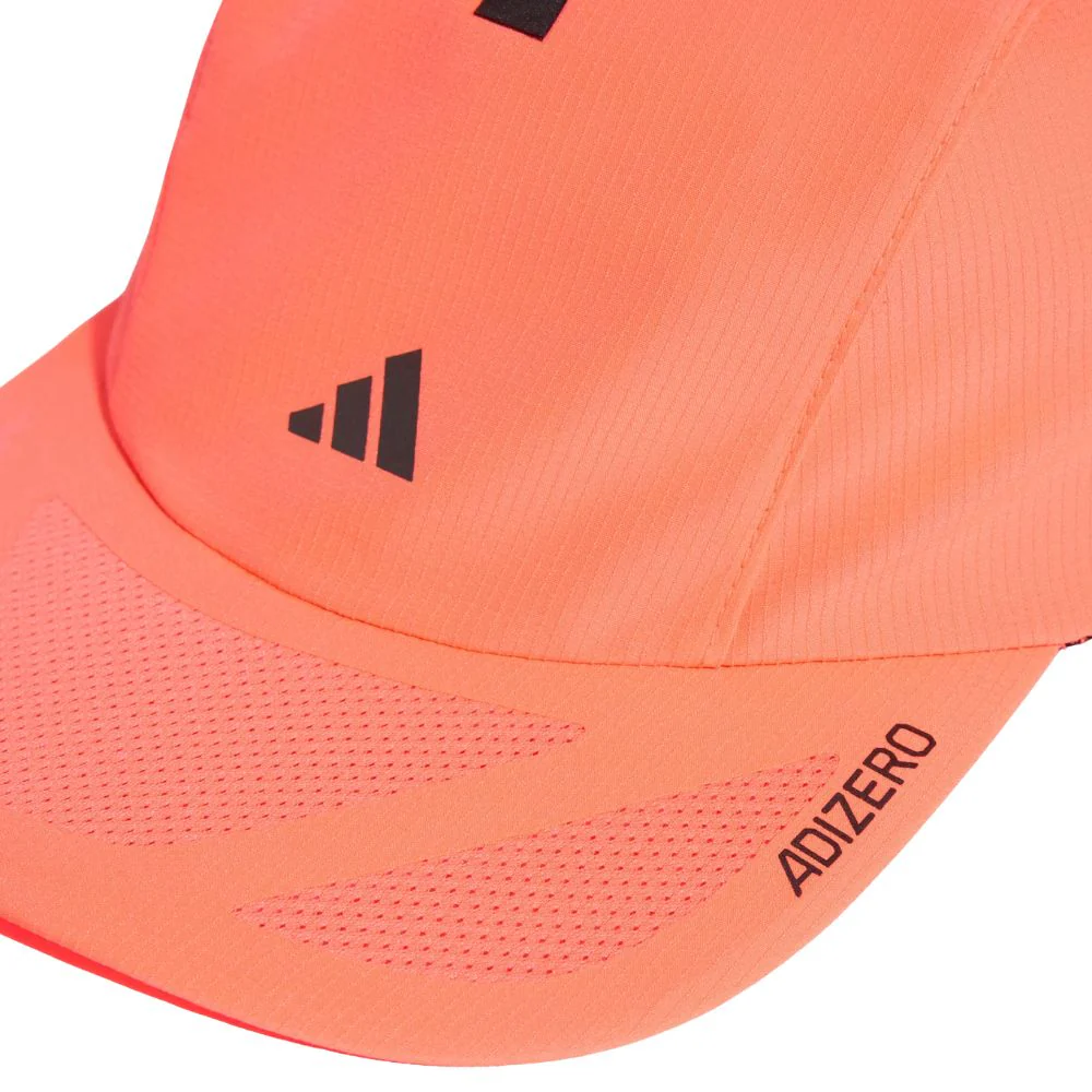 Adidas Runningxadizero Lightweight Climacool Cap :Solar Turbo | Black Reflective - Image 4
