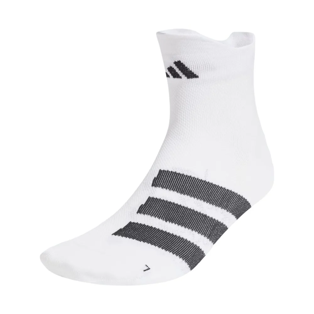 Adidas RunXAdizero Socks 1 Pair :White | Black