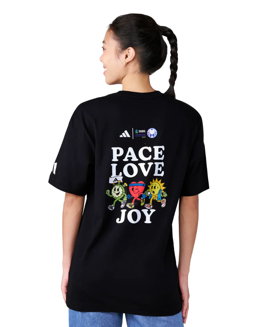 Standard Chartered Singapore Marathon Pace Love Joy Tee: Black - Image 2