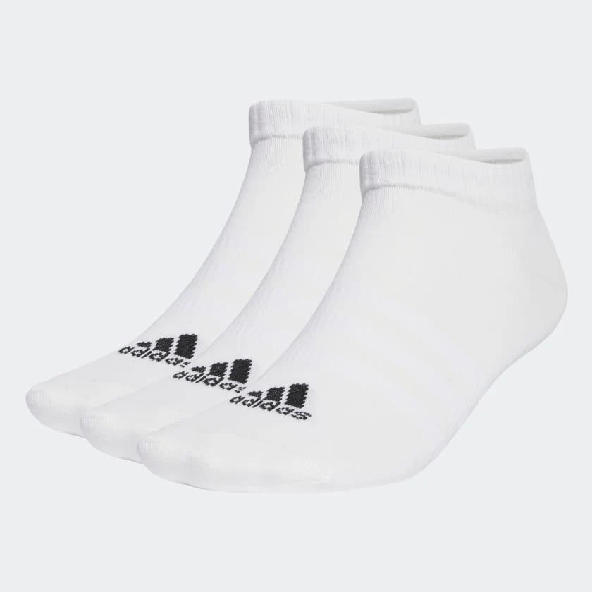 Adidas Thin Light Sportswear Low Cut Socks (3 Pairs | 2 Colours) - Image 2