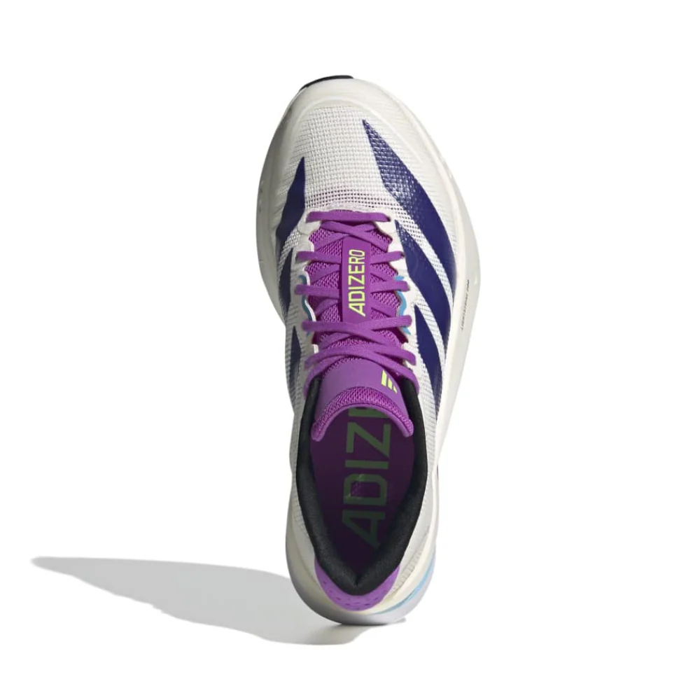 Adizero Boston 13 Women's :Core White | Collegiate Purple - Image 4