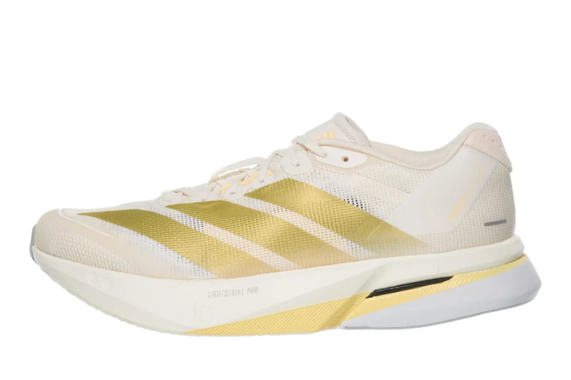 Adizero Boston 13 Women's :Chalk White | Gold Metallic
