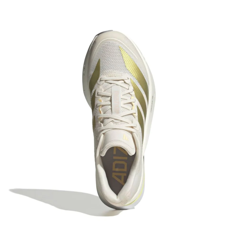 Adizero Boston 13 Women's :Chalk White | Gold Metallic - Image 2
