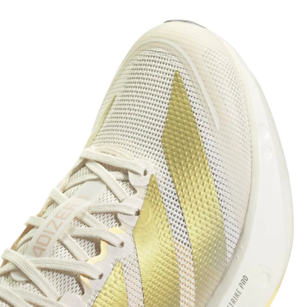 Adizero Boston 13 Women's :Chalk White | Gold Metallic - Image 3