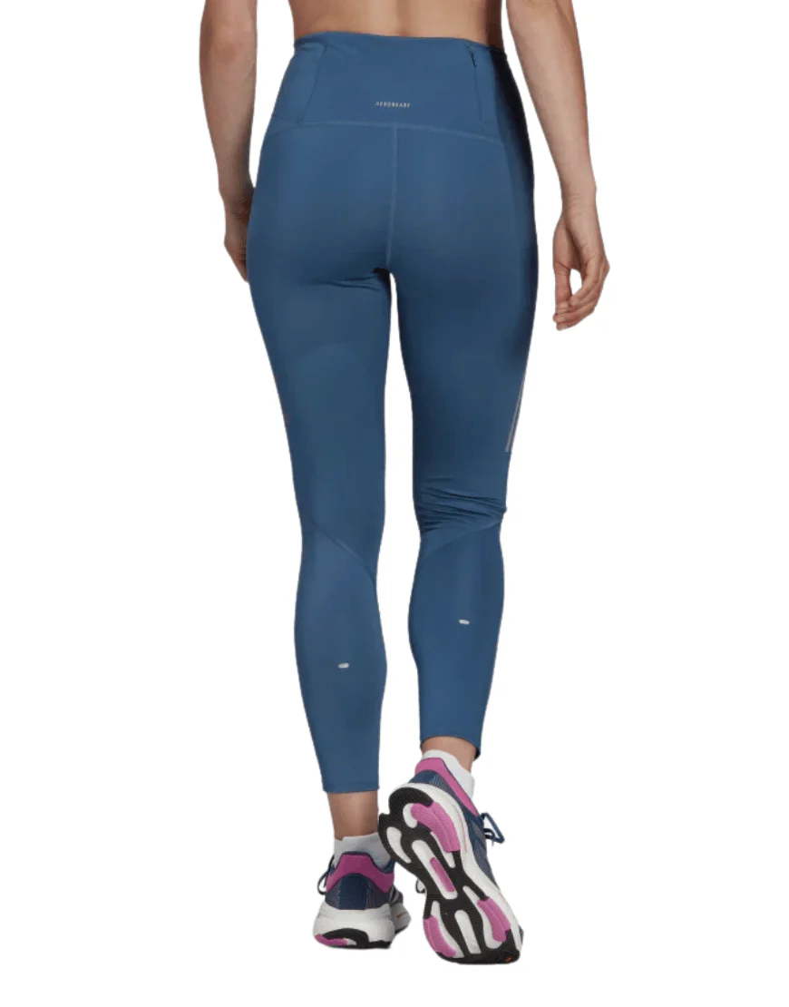 Women's Own the Run 7/8 Running Leggings :Wonder Steel - Image 3