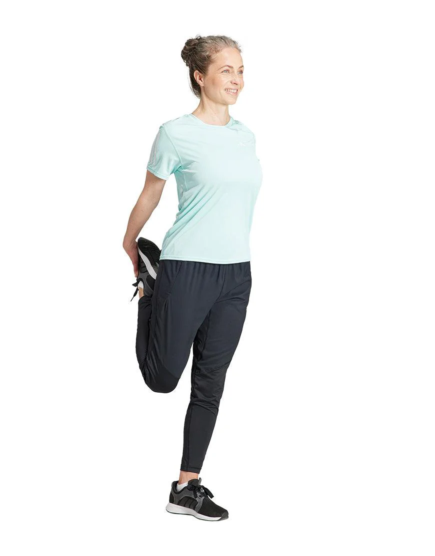 Women's Own the Run Tee :Semi Flash Aqua - Image 2
