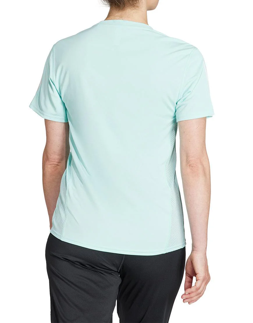 Women's Own the Run Tee :Semi Flash Aqua - Image 3