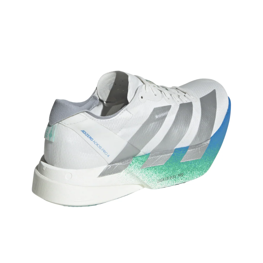 Adizero Adios Pro 4 Women's :Crystal White | Matte Silver - Image 3