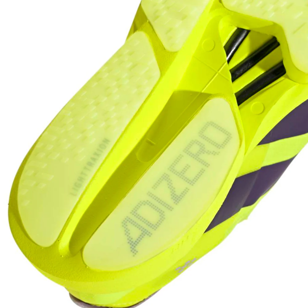 Adizero Adios Pro 4 Men's :Solar Yellow | Aurora Plum - Image 6