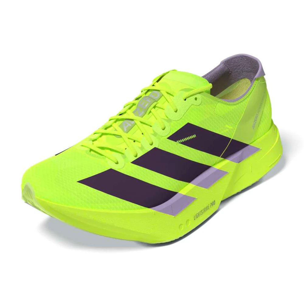 Adizero Adios Pro 4 Women's :Solar Yellow | Aurora Plum - Image 2