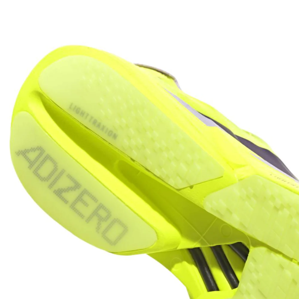 Adizero Adios Pro 4 Women's :Solar Yellow | Aurora Plum - Image 4